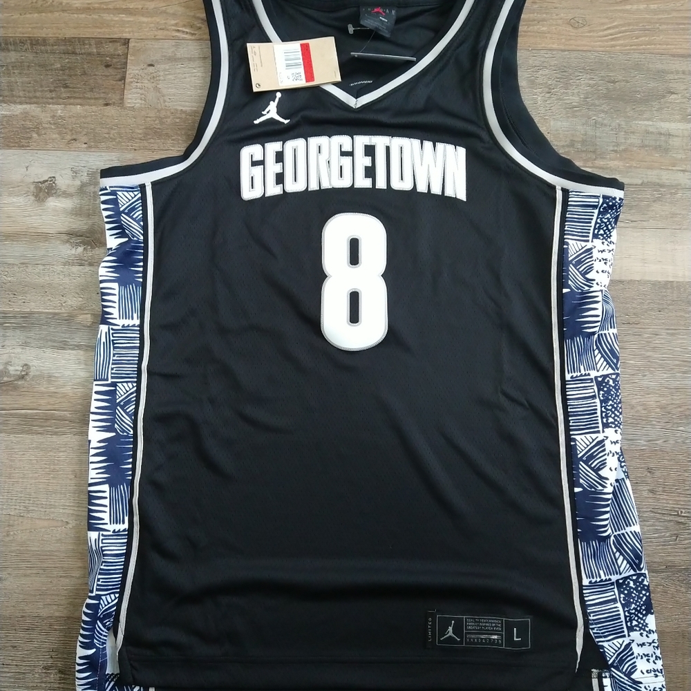 Medium Large or XL Men's NCAA Jordan Georgetown Hoyas NIKE ELITE #8 Jersey - Picture 6 of 16